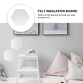 thumbnail image 3 of STRANDCHIC Hexagon Felt Photo Display Board 14.2x14.2x0.3in Simple Design 10Set Wall Decor, 3 of 8