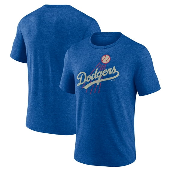 Men's Royal Los Angeles Dodgers Cooperstown Series Sweep Tri-Blend T-Shirt