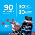 thumbnail image 4 of EFFECTIVE NUTRA Creatine Gummies for Men & Women - Creatine Gummies for Strength, Muscle, Endurance, Energy and Focus - Natural Sour Blue Raspberry Flavor (90ct), 4 of 6