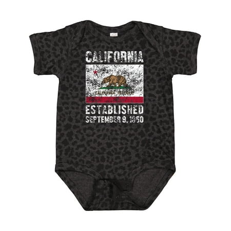 

Inktastic Established September 9 1850 California Flag Gift Baby Boy or Baby Girl Bodysuit