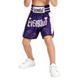 thumbnail image 3 of Hansber Kids Muay Thai Boxing Shorts Elastic Waist Printed Kickboxing Training Shorts Youth Martial Arts Fight Trunks Blue L-110, 3 of 7
