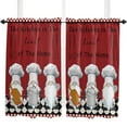 thumbnail image 5 of Chef Gnome Kitchen Small Curtain Rod Pocket Short Curtains Half Drapes Partition Cabinet Door Window Curtains Home Decor, 5 of 6