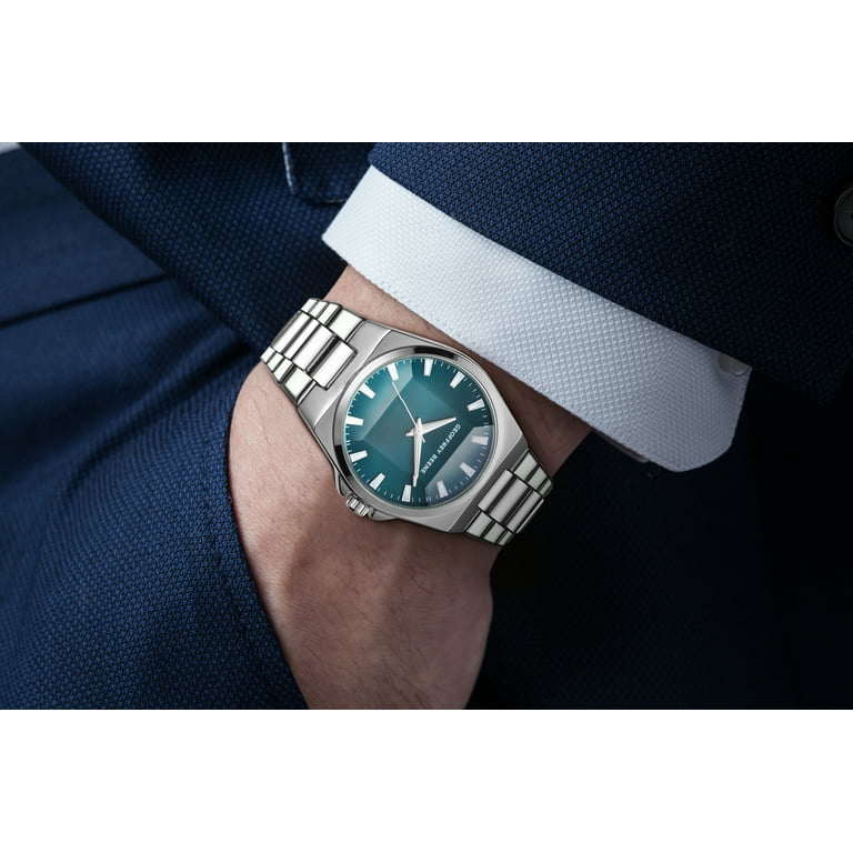 Geoffrey Beene Men's Stainless Steel Dress Watch Classic Quartz, Elegant  Design, Water-Resistant - Walmart.com