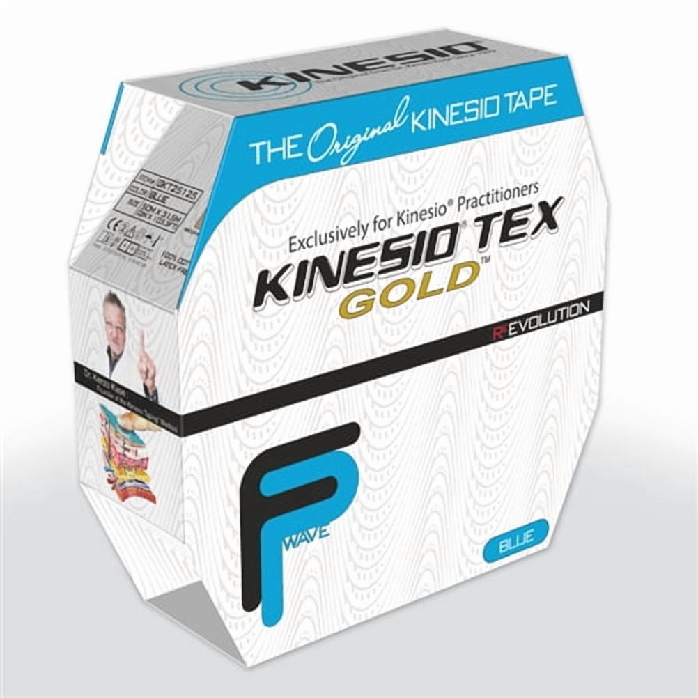 Kinesio Tape, Tex Gold, 2" x 34 yds, Blue, Bulk Roll