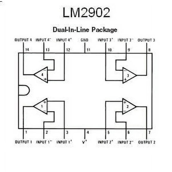 LM2902 IC LINEAR - Op Amp - 10 pieces
