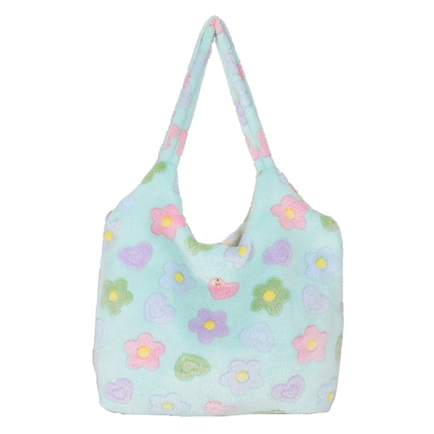 Bolso esponjoso Kawaii WDOplteas hombro felpa suave Gran capacidad