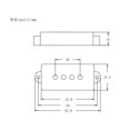 thumbnail image 4 of pitrice Electric Bass Open Pickup Cover for 4-String PB Bass Parts Black, 4 of 9