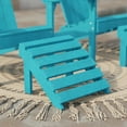 thumbnail image 3 of Wildridge Classic Footrest, Aruba Blue - Outdoor Weather Resistant HDPE Ottoman for Adirondack Chair, 3 of 4