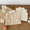 thumbnail image 5 of CSCHome Toddler Infant Girls Fall Winter Ruffle Vest Jacket Coats Lapel Autumn Winter Waistcoat Thickened Tops Outwear 9M-5Y Baby Sleeveless Coats, 5 of 9