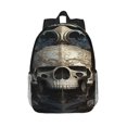 thumbnail image 1 of Lukts Gold Pattern Skull Pattern 15 Inch Student Backpack, Waterproof Laptop Backpack with Adjustable Shoulder Straps, Lightweight Travel, Campus Backpack, Unisex, 1 of 6