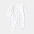 thumbnail image 2 of CAUYDY Girl Bodysuit for Newborn Baby Long Sleeve Romper for Boy Infant Sleepers 0 3 6 9 12 18 24 Months Fall Winter Preemie Pajamas Sizes 0-1 Months,Purple, 2 of 4