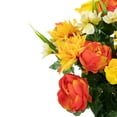 thumbnail image 5 of Allstate Dahlia, Peony and Rose Artificial Floral Bouquet - 27" - Yellow and Orange, 5 of 5