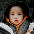 thumbnail image 6 of JJ Cole Cozy Cover Weather-Resistant & Fleece Lined Infant Car Seat Cover, Black, 6 of 12