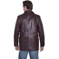 thumbnail image 2 of Scully 650-179-38 Mens Leather Wear Lambskin Blazer with Genuine Ostrich Trim- Black Cherry- Size 38, 2 of 4