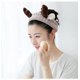 thumbnail image 3 of Juego de 1 pieza Diadema con orejas de animal Diadema de spa Diadema de maquillaje lindo Diadema de lavado de cara Diadema elástica de maquillaje Diadema para el cabello Diadema de yoga para ducha Diadema para la cara Diadema para niñas y mujeres ER, 3 of 5