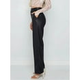 thumbnail image 6 of Womens Leather Pants - High Waist Faux Leather Straight Leg Bell Bottom Flare Pants, 6 of 9