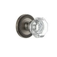 thumbnail image 3 of Grandeur Newchm_Psg_234 Newport Solid Brass Rose Passage Door Knob Set - Chrome, 3 of 7