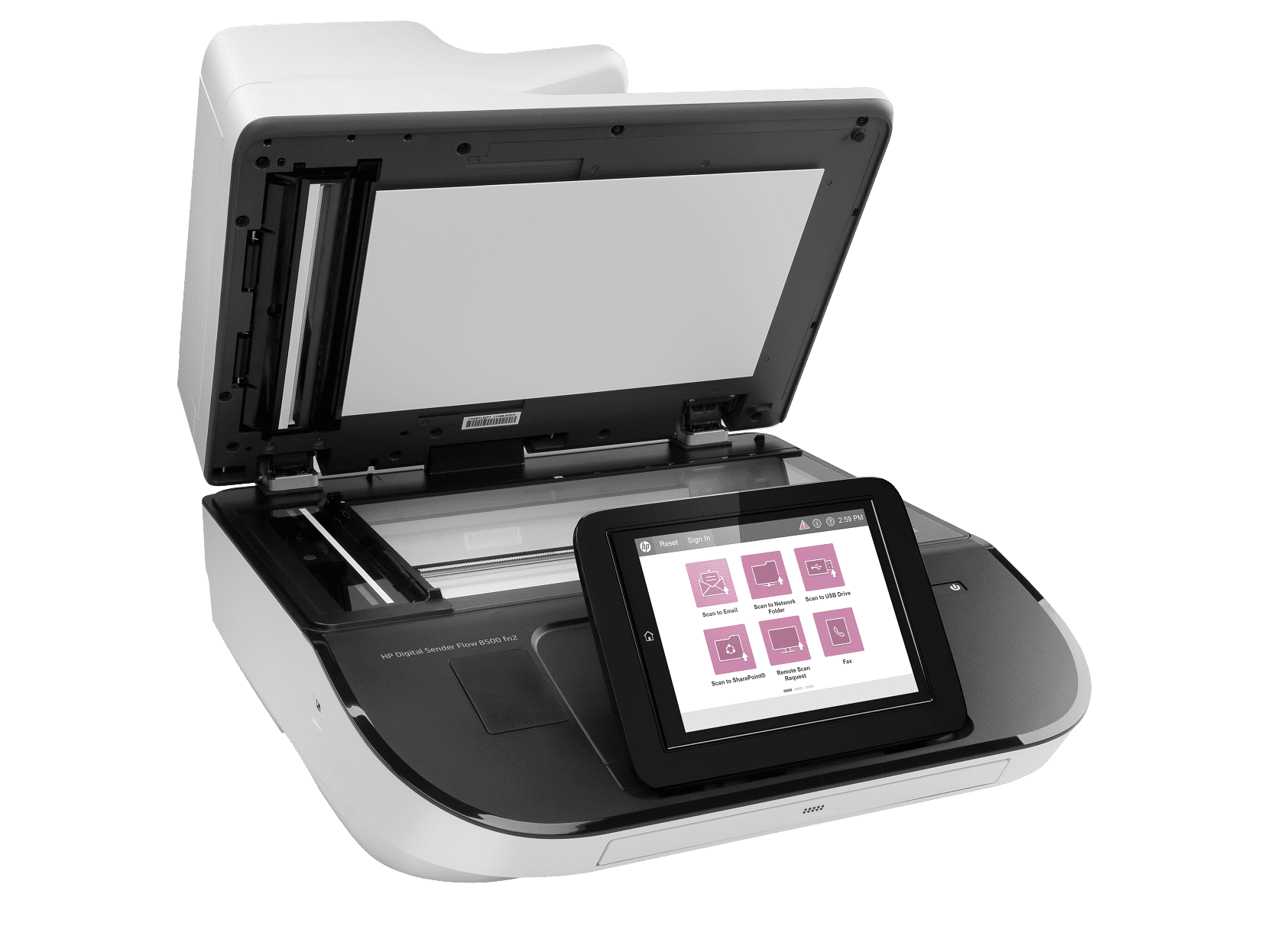 HP Digital Sender Flow 8500 fn2 Sheetfed Scanner - 600 dpi Optical - 24-bit Color - 8-bit Grayscale - L2762ABGJ