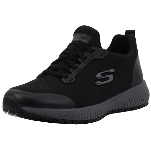 Zapatos Antideslizantes Skechers Squad SR para Mujer en Negro
