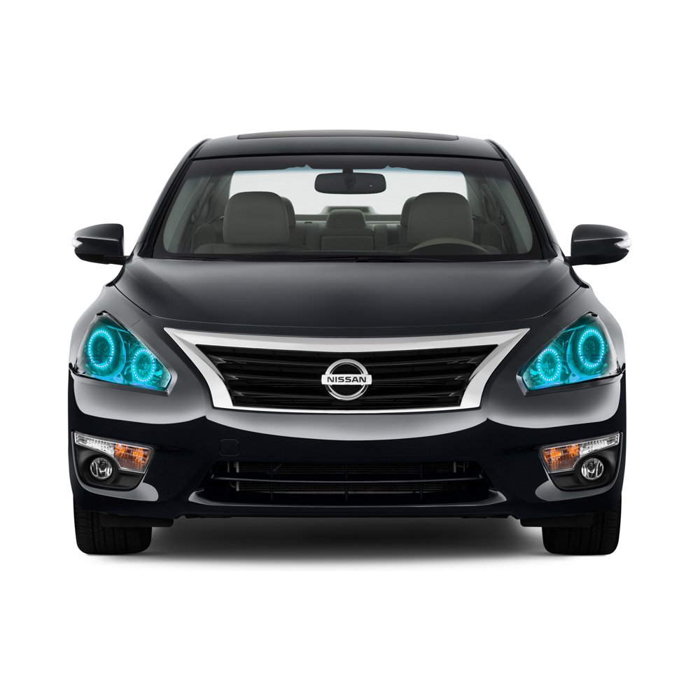 Flashtech Blue LED Halo Ring Headlight Kit For Nissan Altima 1315