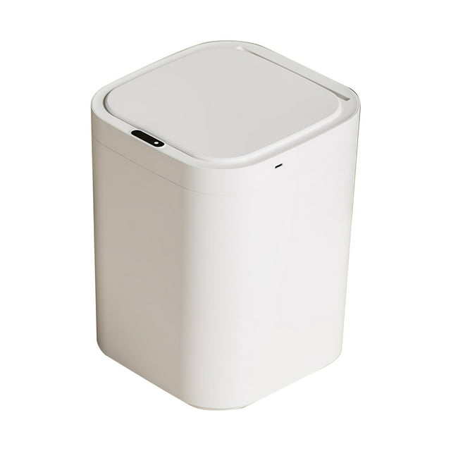 One on One,Intelligent Wastebasket Household Kitchen Bathroom Sensor Wastebasket High Face with Lid Sensor One Button Frequent Open Kick Sensor,Bathroom Wastebasket with Lid