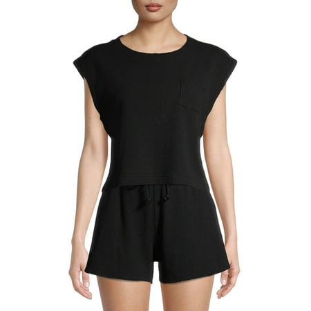 Kendall + Kylie Junior' Cropped Dolman Muscle T-Shirt