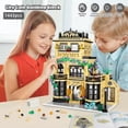 thumbnail image 3 of City Coffee Shop Building Blocks Set- Compatible with Lego City House, Architecture Modular Building Three-Story House Building Blocks for Adults (1443pcs), 3 of 6