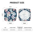 thumbnail image 6 of Fotbe Flowers Velvet Stretch Couch Cushion Cover Plush Cushion Slipcover for Chair Cushion Furniture Protector Seat Cushion Sofa Cover-16.9in, 6 of 9