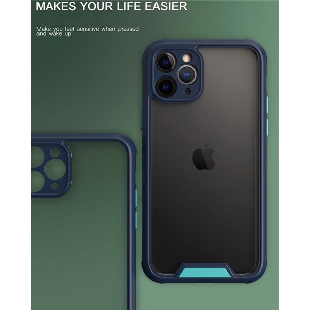 Funda de teléfono a prueba de golpes para iPhone, carcasa protectora acrílica para cámara, armadura transparente, para iPhone 13, 12, 11 Pro Max, X, XR, XS Max, 7, 14 Plus