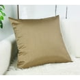 thumbnail image 4 of Aiking Home Solid Faux Silk Euro Sham / Pillow Cover 26 by 26 - Brass, 4 of 4
