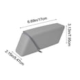 thumbnail image 3 of Roiihwy Standing Aesthetic Triangular Design Pencil Case Pouch, Portable Pen Bag Holder Wide with Drawer(Gray), 3 of 6