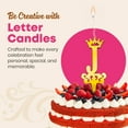 thumbnail image 6 of Gold Glitter Letter J - Luxury Cake Topper Candle for Birthdays, Weddings & Anniversaries - Reusable Food Safe Acrylic, Shiny Mirror Finish - Happy Birthday Cake Topper Décor, 6 of 7
