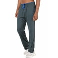 thumbnail image 4 of Tyhengta Mens Pants Athletic Open Bottom Running Pants Mesh Mens Sweatpants with Pockets Gray 2XL, 4 of 9