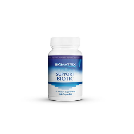 BioMatrix Support Biotic (60 Caps of Highest Potency Probiotic). Guaranteed Potency Until Expiration. Contains NO F.O.S or Prebiotics Which Can Cause Stomach Upset/Gas. Best Probiotic for Men or