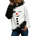 thumbnail image 2 of Christmas Sweatshirts Women'S Fashion Hoody for Winter Snowman Print Long Sleeve Tops Top Women Hoodies Black L, 2 of 4
