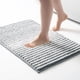 thumbnail image 1 of Alfombra de baño FRESHMINT Chunky Ombre Chenille 50x80 cm gris y blanco, 1 of 7