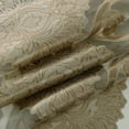thumbnail image 4 of Regal Home Collections Milawi Jacquard Sheer Rod Pocket 2 Curtain Panels, 54"x 84" each, Brown, 4 of 7