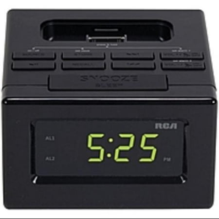 rca snooze ipod alarm clock iphone dock manual timer wake interface fm radio apple desktop