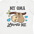 thumbnail image 4 of Inktastic My Oma Loves Me with Sloth and Hearts Boys or Girls Toddler T-Shirt, 4 of 5