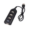 thumbnail image 1 of Adaptador divisor de 4 puertos USB .0, transferencia de alta con puerto de alimentación de 5 V Negro Sunnimix Adaptador divisor de computadora, 1 of 8