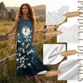 thumbnail image 6 of Xixirimido Moon Cherry Blossom Print Women Casual Dresses Maxi Summer Sundress Sleeveless Loose Fit A Line Long Dress with Pockets Beach Vacation Outfits, Size L, 6 of 7