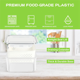 thumbnail image 2 of Contenedores de almacenamiento de frutas y verduras para refrigerador, paquete de 6 contenedores para guardar frutas y verduras, contenedores organizadores para refrigerador para ensaladas, 2 of 5