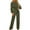 Army Green, variant on Up to 65% off SEMPAI Women'S Fall/Winter Solid Color Long Sleeved Crew Round Neck Jumpsuit With Belt Jumpsuit Pans Clearance