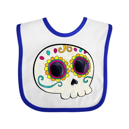 

Inktastic Cute Sugar Skull for Day of the Dead Gift Baby Boy or Baby Girl Bib
