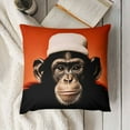 thumbnail image 3 of Monkey Pillow Covers Decorative Banksy Pop Art Colorful Throw Pillow Covers Funny Gorilla Animal Cushion Case Chimpanzee Square Pillowcase Decorations for Couch Sofa Gift, 3 of 5
