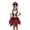 Red, variant on Girls Deluxe Pirate&Costu-me, Buccaneer Princess Dress Halloween Party Dress Up for Kids,Red,L