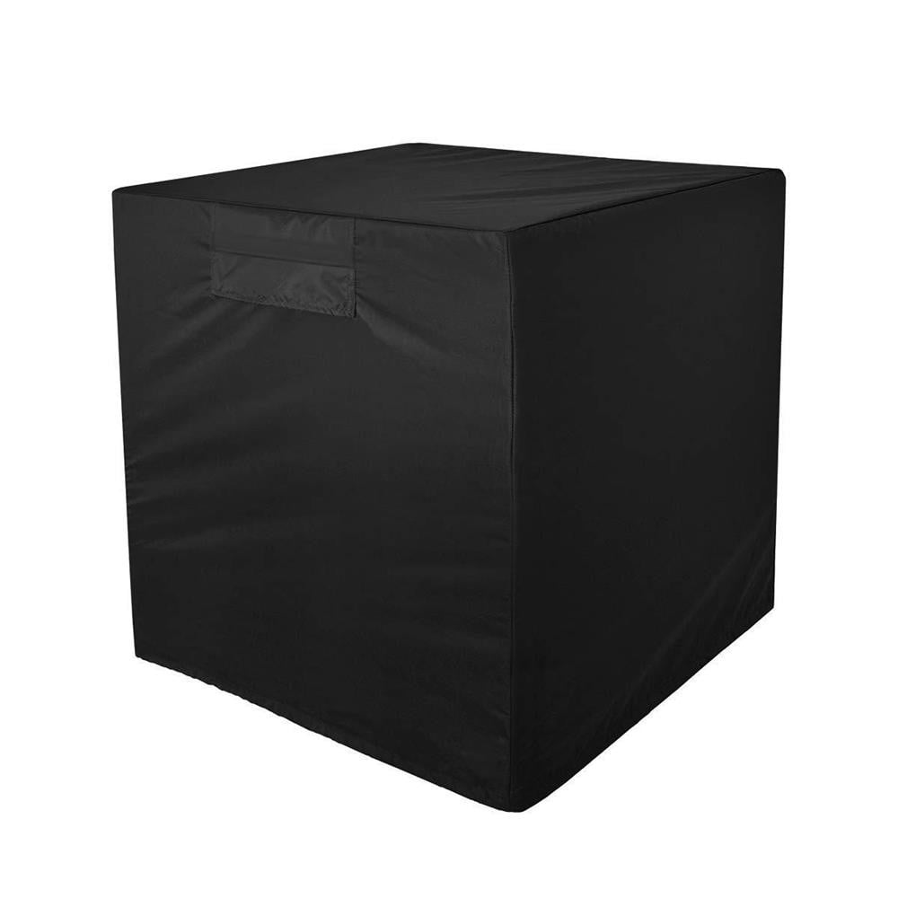 Black Square Air Conditioner Cover AC Units Rainproof Protection Oxford Cloth 