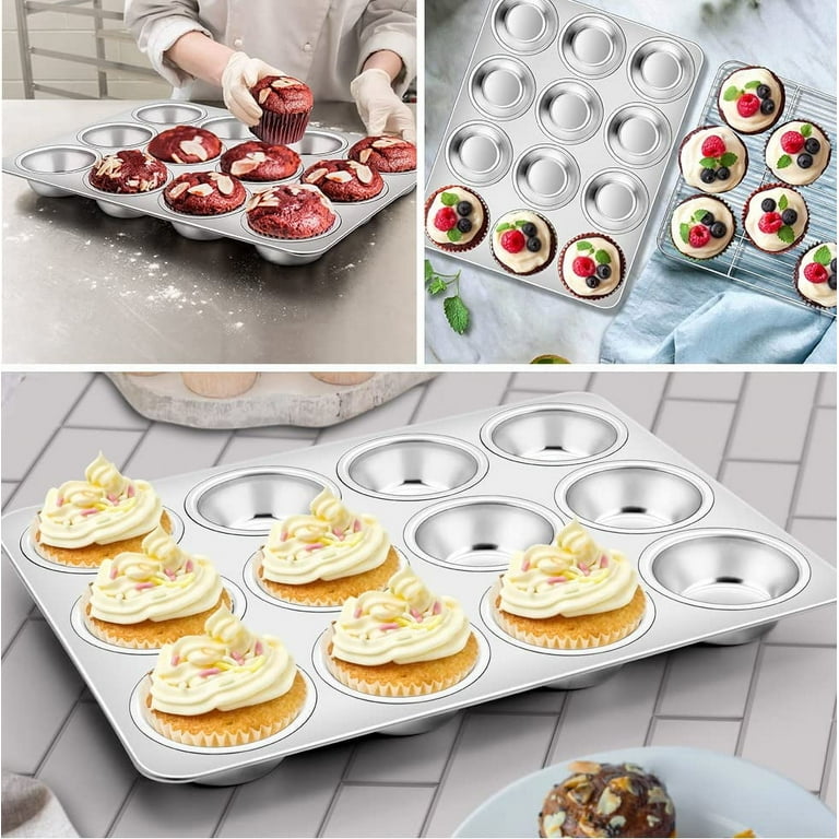 12-Cup Stainless Steel Muffin Pan photo 6