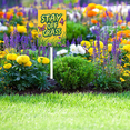 thumbnail image 5 of Eveokoki Stay Off Grass Sign with Metal Stakes, 4.6"x 6" Stay Off Grass Aluminum Signs for Yard, Weatherproof, Sturdy, 5 of 6