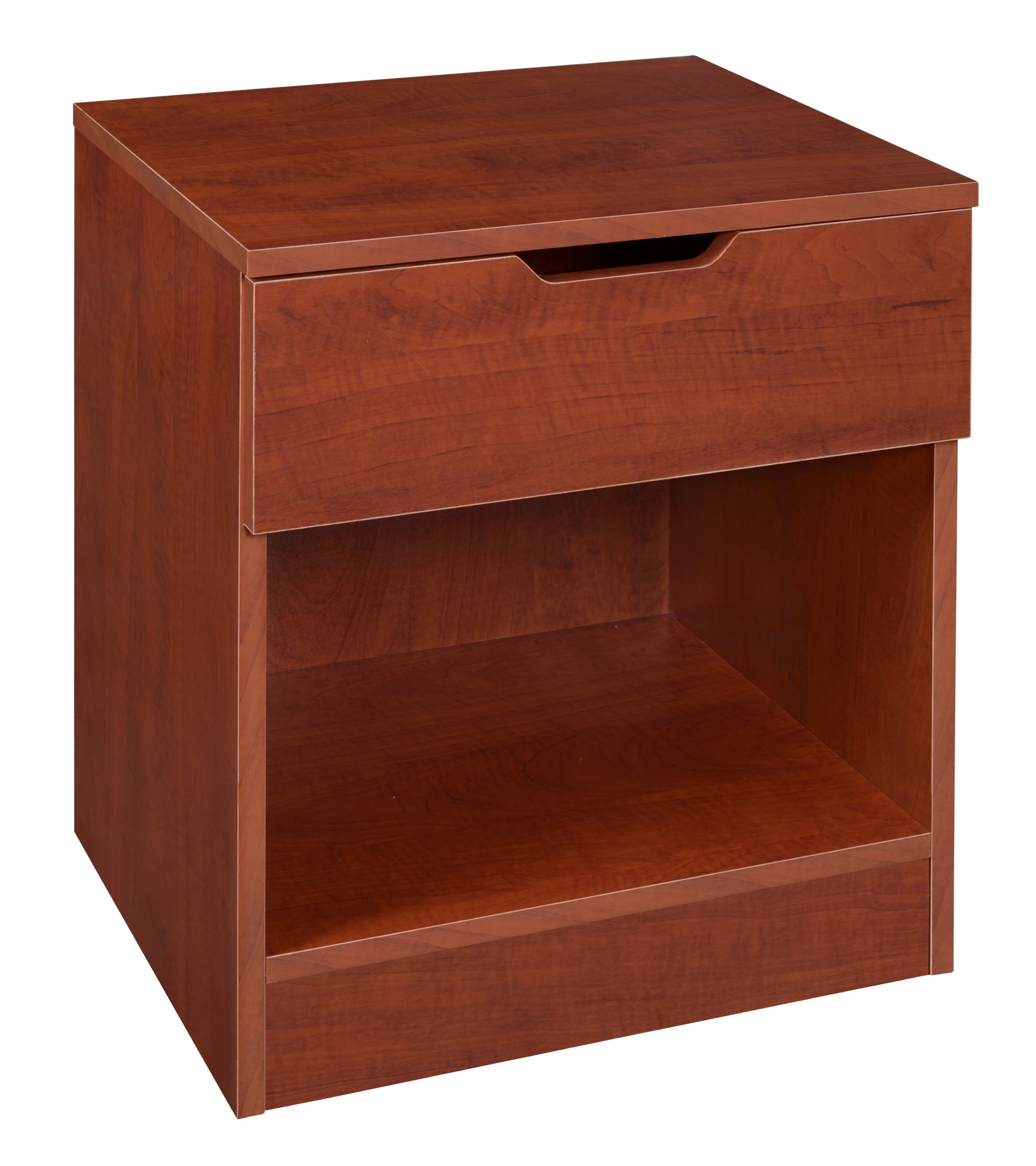 Niche Mod Single Drawer Night Stand Cherry
